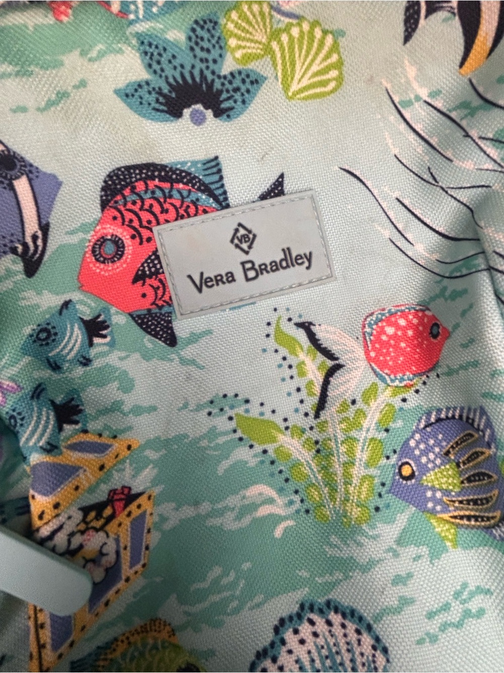 Vera Bradley Mini Sea Life Backpack - Mint, Coral, Blue, Green